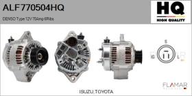 HQ ALF770504HQ - ALT NUEVO DENSO Type 12V 70Amp PR6