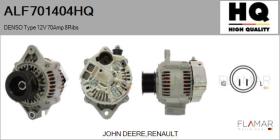 HQ ALF701404HQ - ALT NUEVO DENSO Type 12V 70Amp PR8