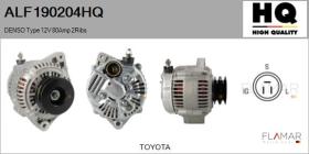 HQ ALF190204HQ - ALT NUEVO DENSO Type 12V 80Amp DP2