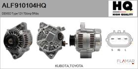 HQ ALF910104HQ - ALT NUEVO DENSO Type 12V 80Amp PR5