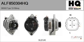 HQ ALF850304HQ - ALT NUEVO DENSO Type 12V 90Amp