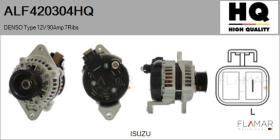 HQ ALF420304HQ - ALT NUEVO DENSO Type 12V 90Amp 7Ribs
