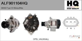 HQ ALF901104HQ - ALT NUEVO DENSO Type 12V 90Amp 8Ribs