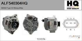 HQ ALF540304HQ - ALT NUEVO DENSO Type 12V 90Amp PR4