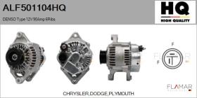 HQ ALF501104HQ - ALT NUEVO DENSO Type 12V 90Amp PR6