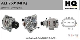HQ ALF750104HQ - ALT NUEVO DENSO Type 12V 90Amp PR6