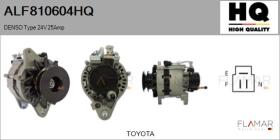 HQ ALF810604HQ - ALT NUEVO DENSO Type 24V 25Amp
