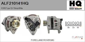 HQ ALF210141HQ - ALT NUEVO FORD Type 12V 70Amp PR6