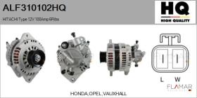 HQ ALF310102HQ - ALT NUEVO HITACHI Type 12V 100Amp PR6