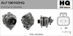 HQ ALF190102HQ - ALT NUEVO HITACHI Type 12V 100Amp PR6