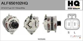 HQ ALF650102HQ - ALT NUEVO HITACHI Type 12V 110Amp PFR6