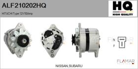 HQ ALF210202HQ - ALT NUEVO HITACHI Type 12V 50Amp