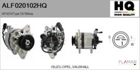 HQ ALF020102HQ - ALT NUEVO HITACHI Type 12V 50Amp