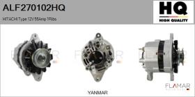 HQ ALF270102HQ - ALT NUEVO HITACHI Type 12V 55Amp 1Ribs