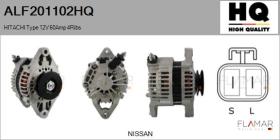 HQ ALF201102HQ - ALT NUEVO HITACHI Type 12V 60Amp 4Ribs