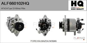 HQ ALF660102HQ - ALT NUEVO HITACHI Type 12V 60Amp PV1