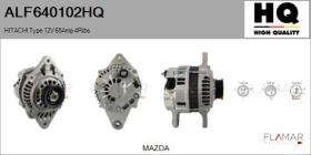 HQ ALF640102HQ - ALT NUEVO HITACHI Type 12V 65Amp PR4