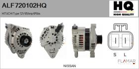 HQ ALF720102HQ - ALT NUEVO HITACHI Type 12V 65Amp PR6