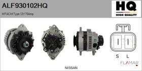 HQ ALF930102HQ - ALT NUEVO HITACHI Type 12V 70Amp
