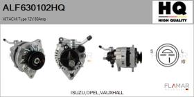 HQ ALF630102HQ - ALT NUEVO HITACHI Type 12V 80Amp