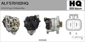 HQ ALF570102HQ - ALT NUEVO HITACHI Type 12V 90Amp PR4