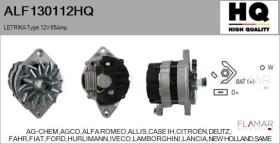 HQ ALF130112HQ - ALT NUEVO LETRIKA Type 12V 65Amp