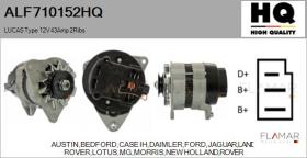 HQ ALF710152HQ - ALT NUEVO LUCAS Type 12V 43Amp 2