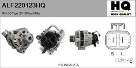 MANDO VALEO KOREA ALF220123HQ - ALT NUEVO MANDO Type 12V 120Amp PFR6