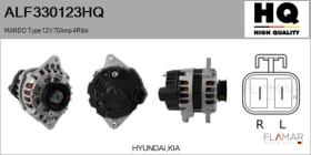 HQ ALF330123HQ - ALT NUEVO MANDO Type 12V 70Amp PR4