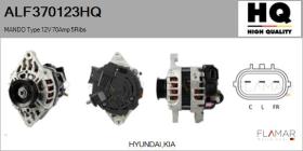 HQ ALF370123HQ - ALT NUEVO MANDO Type 12V 70Amp PR5