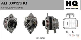 HQ ALF030123HQ - ALT NUEVO MANDO Type 12V 75Amp PV4