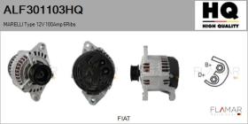 HQ ALF301103HQ - ALT NUEVO MARELLI Type 12V 100Amp PR6