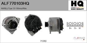 HQ ALF770103HQ - ALT NUEVO MARELLI Type 12V 100Amp PR6