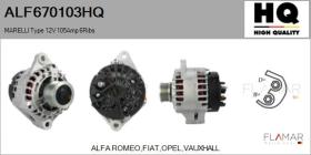 HQ ALF670103HQ - ALT NUEVO MARELLI Type 12V 105Amp PFR6