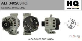 HQ ALF340203HQ - ALT NUEVO MARELLI Type 12V 105Amp PR6