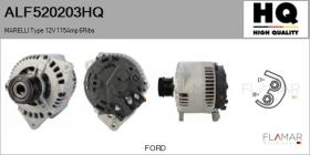 HQ ALF520203HQ - ALT NUEVO MARELLI Type 12V 115Amp PFR6