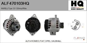 HQ ALF470103HQ - ALT NUEVO MARELLI Type 12V 120Amp PFR6