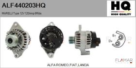 HQ ALF440203HQ - ALT NUEVO MARELLI Type 12V 120Amp PFR6