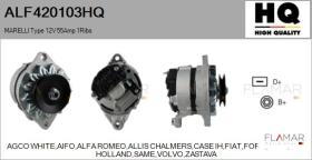 HQ ALF420103HQ - ALT NUEVO MARELLI Type 12V 55Amp PV1