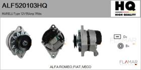 HQ ALF520103HQ - ALT NUEVO MARELLI Type 12V 55Amp PV1