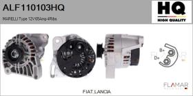 HQ ALF110103HQ - ALT NUEVO MARELLI Type 12V 65Amp PR4