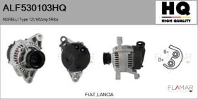 HQ ALF530103HQ - ALT NUEVO MARELLI Type 12V 65Amp PR5