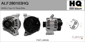 HQ ALF280103HQ - ALT NUEVO MARELLI Type 12V 70Amp PR5
