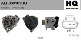 HQ ALF860103HQ - ALT NUEVO MARELLI Type 12V 80Amp PR6