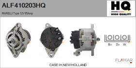 HQ ALF410203HQ - ALT NUEVO MARELLI Type 12V 85Amp