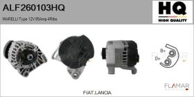 HQ ALF260103HQ - ALT NUEVO MARELLI Type 12V 85Amp PR4