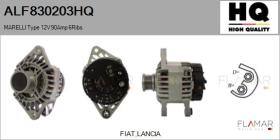 HQ ALF830203HQ - ALT NUEVO MARELLI Type 12V 90Amp PFR6
