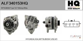 HQ ALF340153HQ - ALT NUEVO MITSUBISHI Type 12V 100Amp PR4