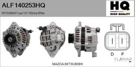 HQ ALF140253HQ - ALT NUEVO MITSUBISHI Type 12V 100Amp PR5