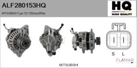 HQ ALF280153HQ - ALT NUEVO MITSUBISHI Type 12V 105Amp PFR6